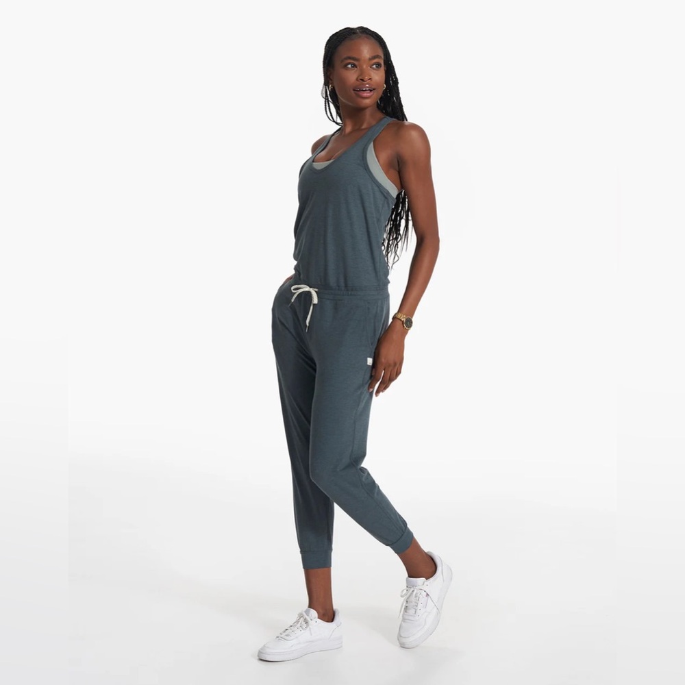 Vuori Racerback Jumpsuit in Black